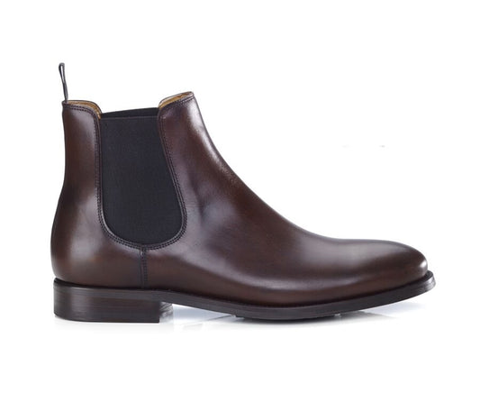 Botines Chelsea de Piel Marrón